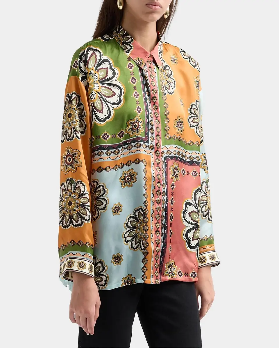 Johnny Was The Audrey Patchwork Button-Front Shirt | Thumbnail 4 Johnny Was The Audrey Patchwork Button-Front Shirt | Thumbnail 4