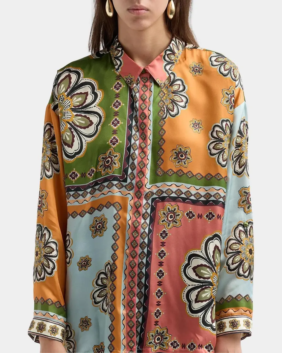 Johnny Was The Audrey Patchwork Button-Front Shirt | Thumbnail 5 Johnny Was The Audrey Patchwork Button-Front Shirt | Thumbnail 5