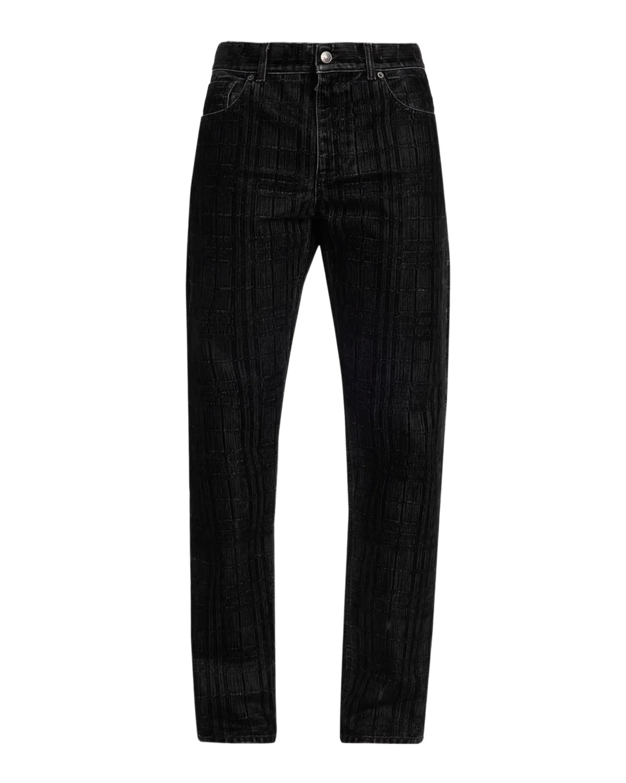 Burberry Danny Check Straight-Leg Jeans