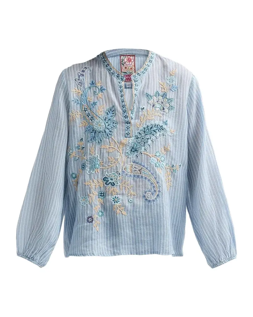 Lyora Relaxed Swing Tunic Blouse