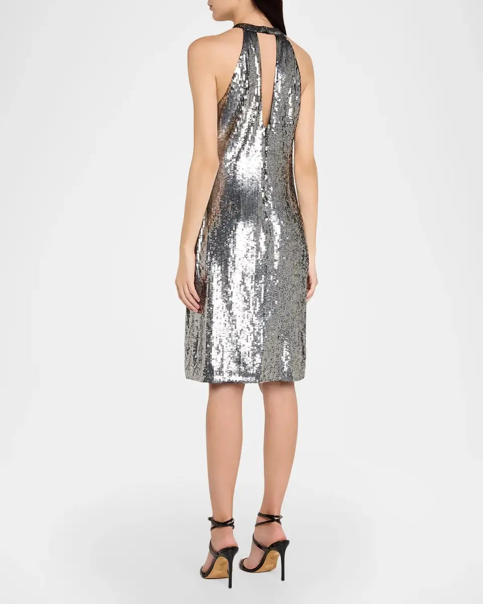 Ungaro Maris Floral Sequin Halter Mini Dress | Thumbnail 3 Ungaro Maris Floral Sequin Halter Mini Dress | Thumbnail 3