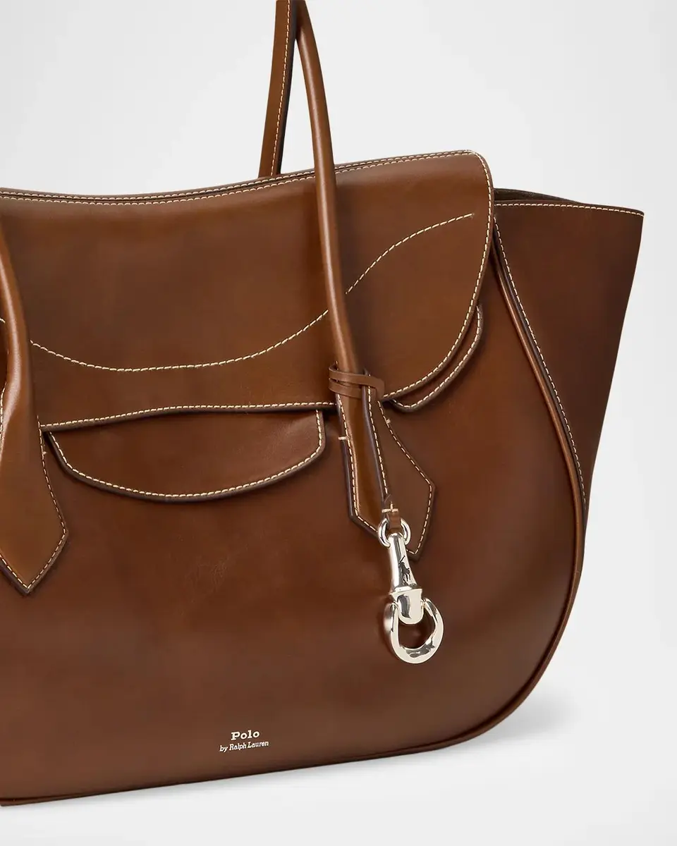 Polo Ralph Lauren Polo Blaze Shiny Tumbled Leather Shoulder Bag | Thumbnail 6 Polo Ralph Lauren Polo Blaze Shiny Tumbled Leather Shoulder Bag | Thumbnail 6