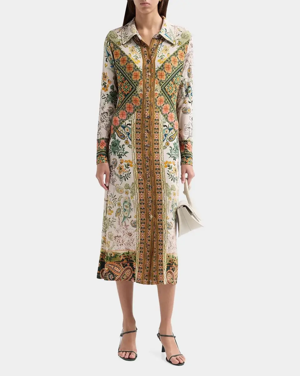Johnny Was The Janie Favorite Solana Printed Midi Shirtdress | Thumbnail 2 Johnny Was The Janie Favorite Solana Printed Midi Shirtdress | Thumbnail 2