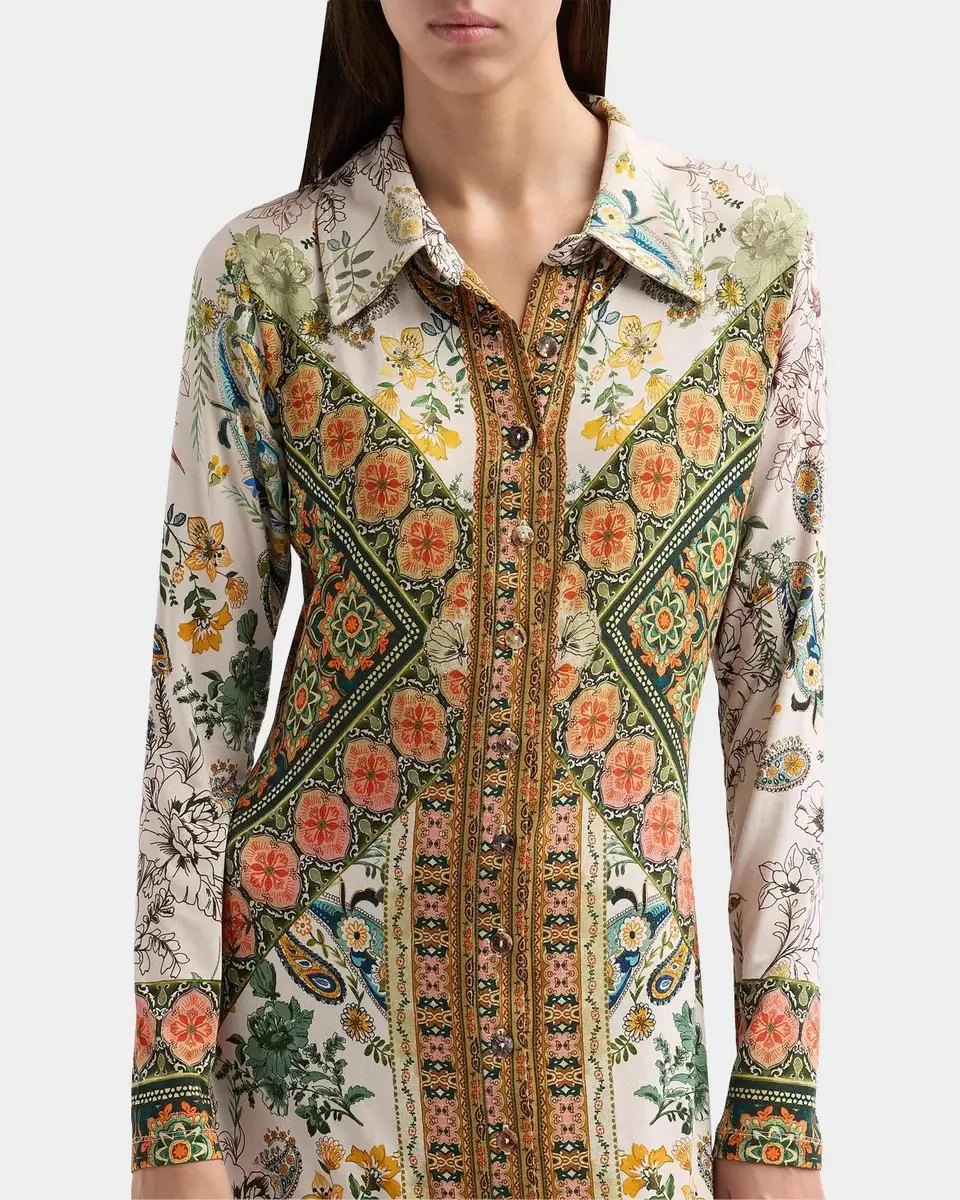 Johnny Was The Janie Favorite Solana Printed Midi Shirtdress | Thumbnail 5 Johnny Was The Janie Favorite Solana Printed Midi Shirtdress | Thumbnail 5