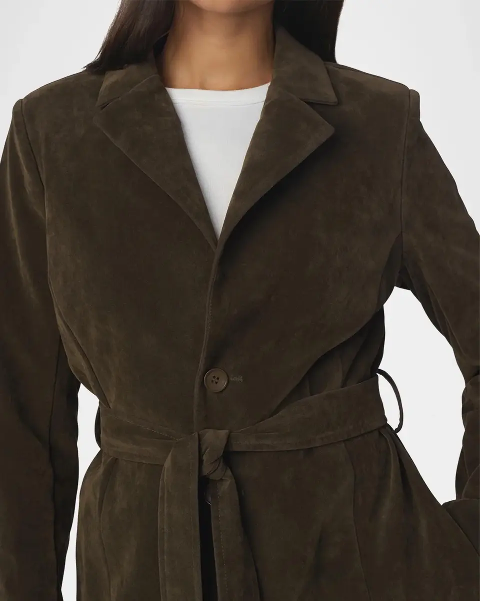 Joe's Jeans The Faux-Suede Long Coat | Thumbnail 4 Joe's Jeans The Faux-Suede Long Coat | Thumbnail 4