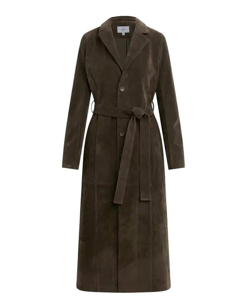 The Faux-Suede Long Coat The Faux-Suede Long Coat