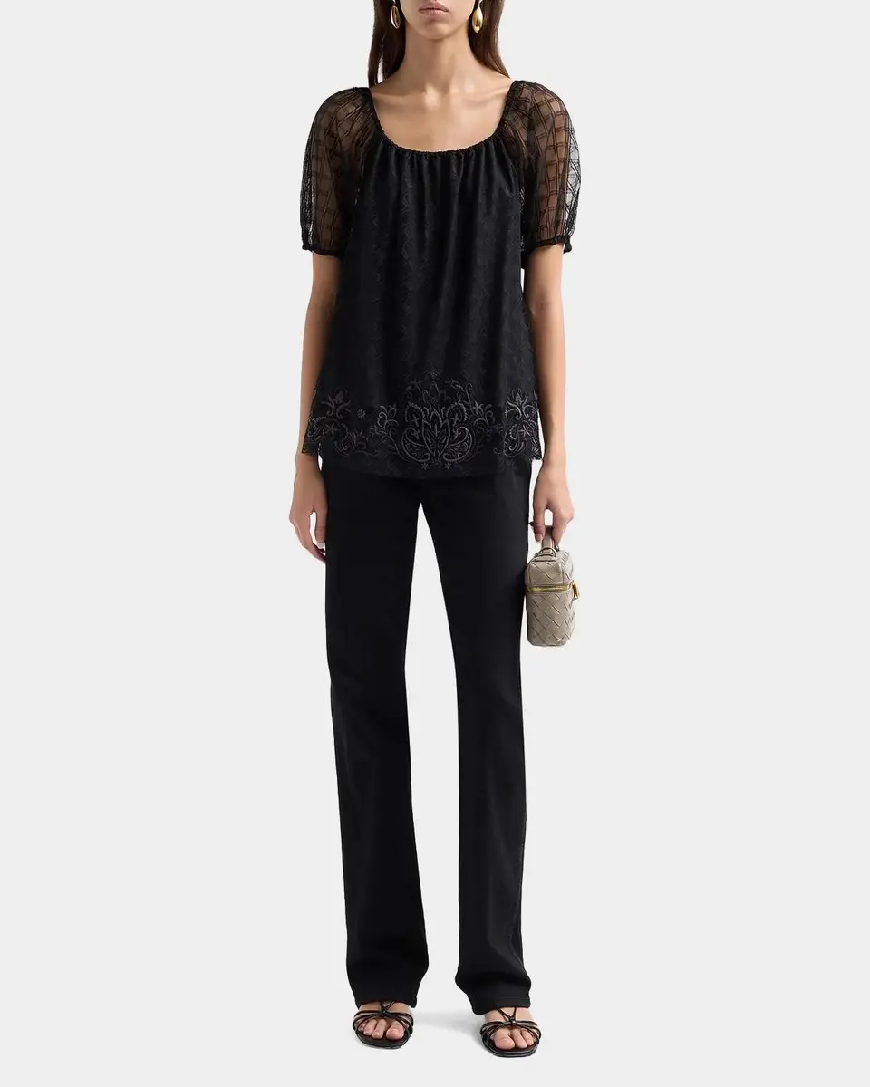 Johnny Was Amarrah Mesh Blouse | Thumbnail 2 Johnny Was Amarrah Mesh Blouse | Thumbnail 2