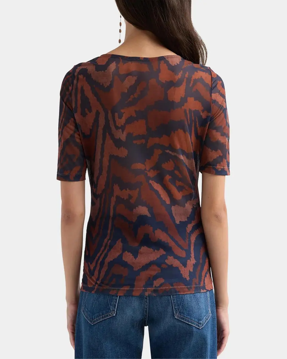 Johnny Was Abstract-Print Mesh Top | Thumbnail 3