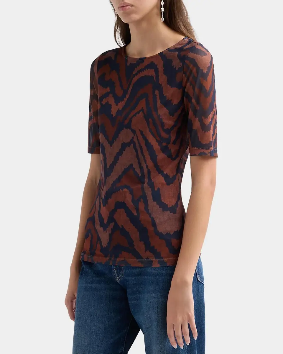 Johnny Was Abstract-Print Mesh Top | Thumbnail 4