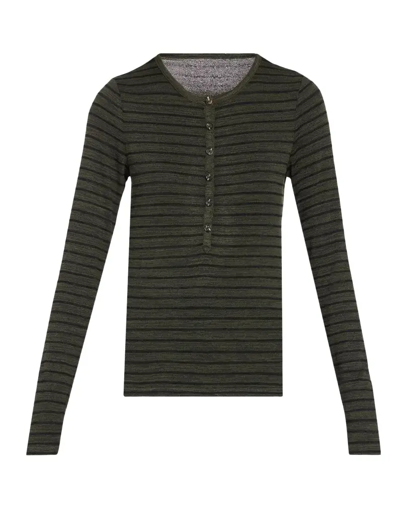 rag & bone The Knit Striped Henley