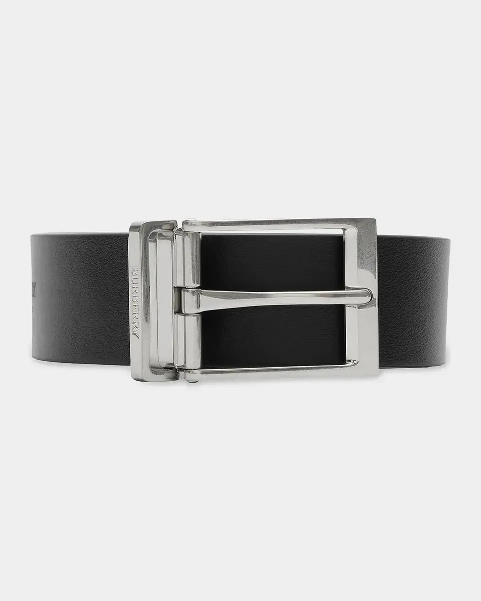 Burberry Leather Check Leather Reversible Belt | Thumbnail 3 Burberry Leather Check Leather Reversible Belt | Thumbnail 3