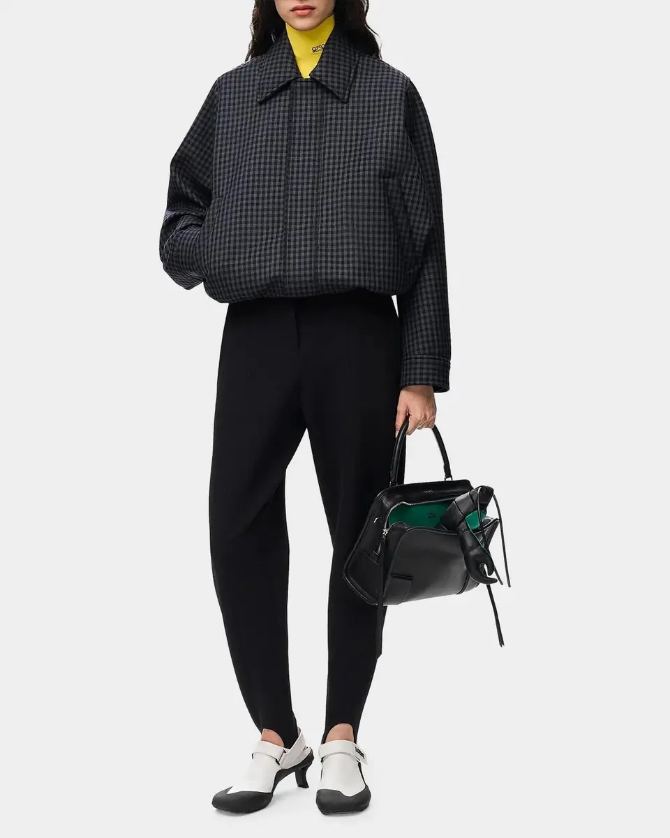 Loewe Check Wool-Blend Drawstring Balloon Jacket | Thumbnail 2 Loewe Check Wool-Blend Drawstring Balloon Jacket | Thumbnail 2