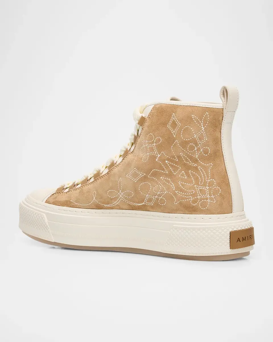 AMIRI Men's Leather Western MA Court Sneakers | Thumbnail 2 AMIRI Men's Leather Western MA Court Sneakers | Thumbnail 2