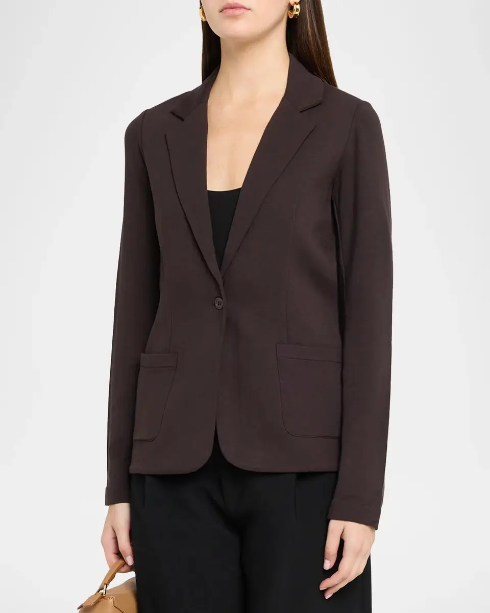 MAJESTIC FILATURES French Terry Single-Button Blazer | Thumbnail 4 MAJESTIC FILATURES French Terry Single-Button Blazer | Thumbnail 4