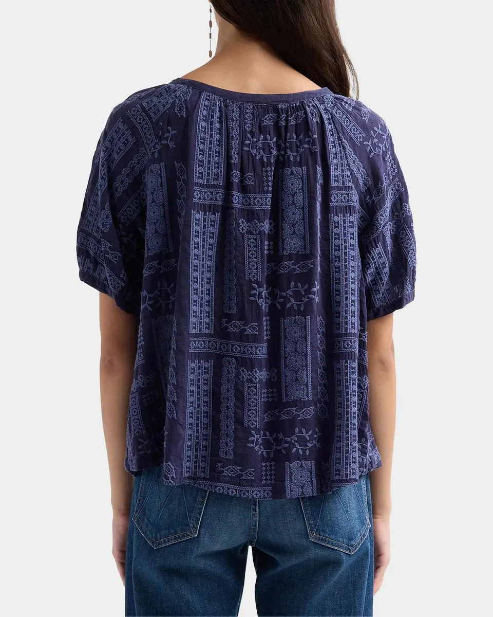 Johnny Was Avah Embroidered Patchwork Blouse | Thumbnail 3 Johnny Was Avah Embroidered Patchwork Blouse | Thumbnail 3