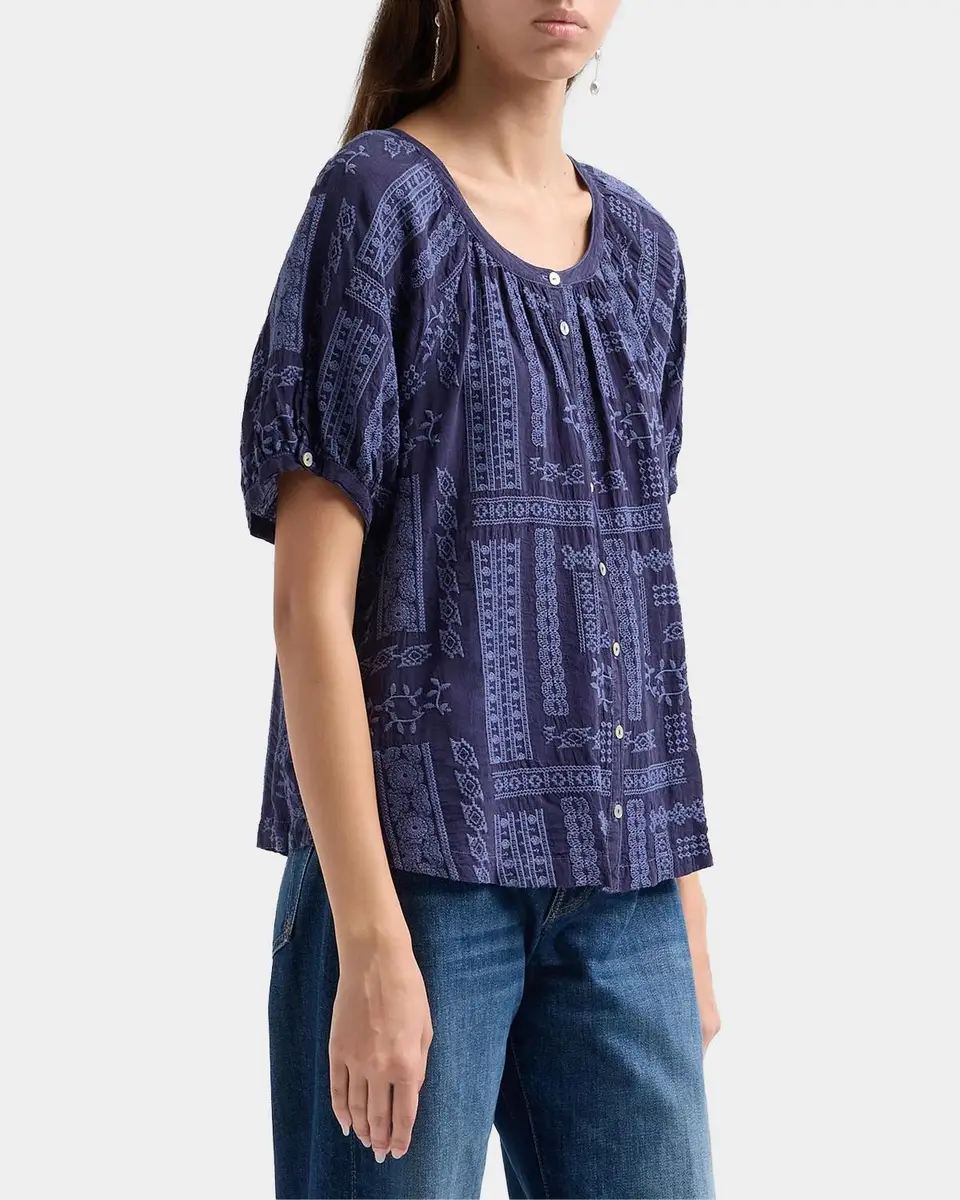 Johnny Was Avah Embroidered Patchwork Blouse | Thumbnail 4 Johnny Was Avah Embroidered Patchwork Blouse | Thumbnail 4