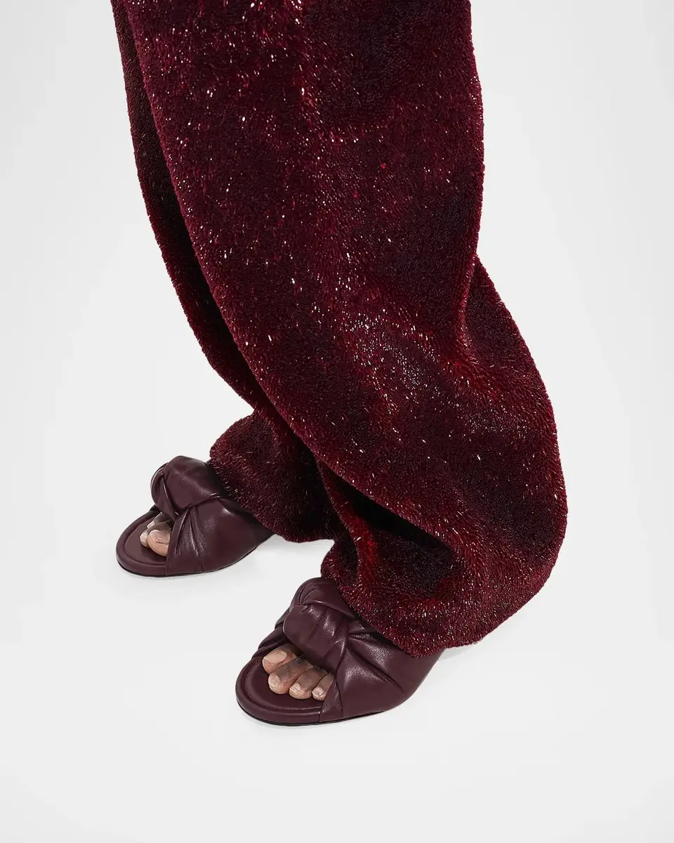 Bottega Veneta 35mm Cherry Knotted Leather Mule Sandals | Thumbnail 2 Bottega Veneta 35mm Cherry Knotted Leather Mule Sandals | Thumbnail 2