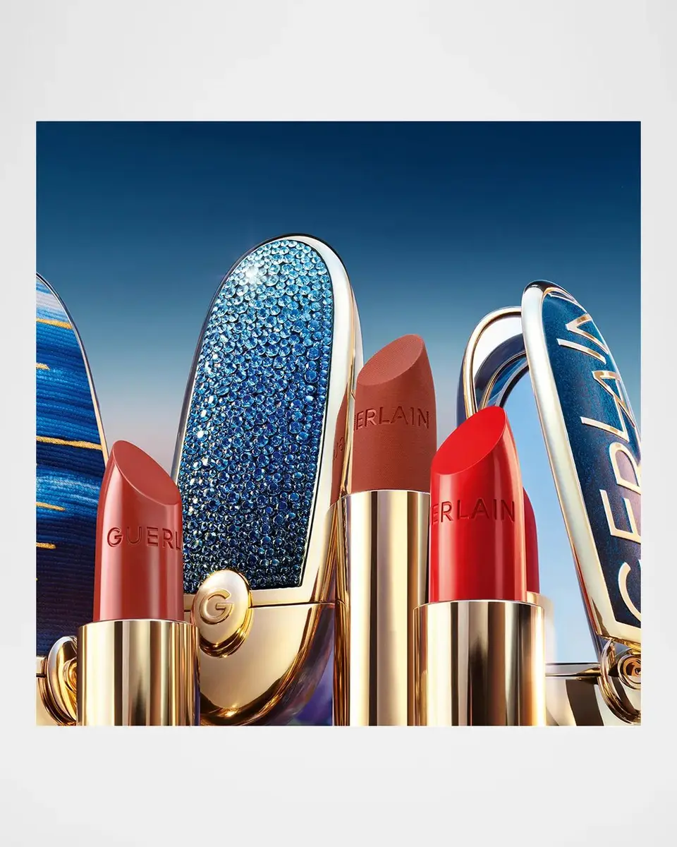 Guerlain Limited Edition L 'Heure Bleue Rouge G Customizable Lipstick Case, Bleu Iconique | Thumbnail 5 Guerlain Limited Edition L 'Heure Bleue Rouge G Customizable Lipstick Case, Bleu Iconique | Thumbnail 5
