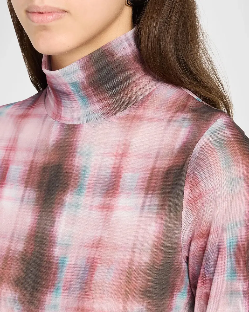rag & bone Yana Sheer Plaid Turtleneck Top | Thumbnail 5 rag & bone Yana Sheer Plaid Turtleneck Top | Thumbnail 5