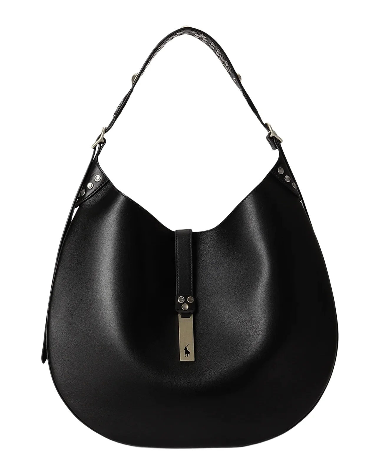 Polo ID Studded Leather Shoulder Bag Polo ID Studded Leather Shoulder Bag