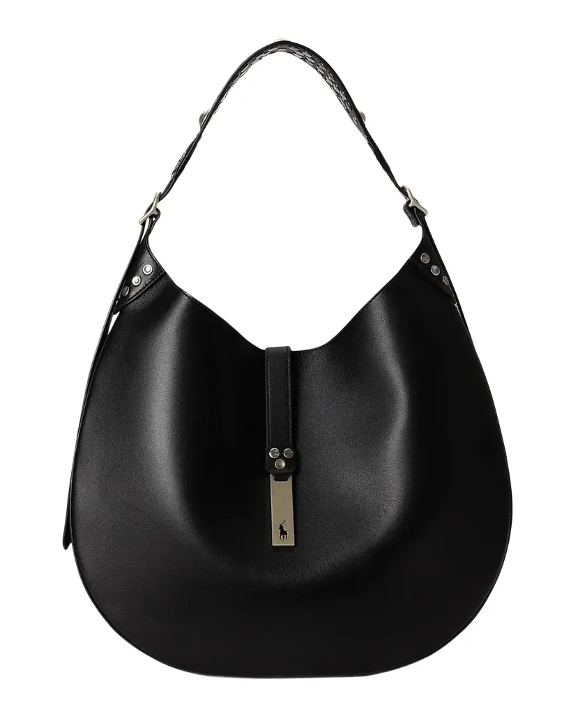 Polo ID Studded Leather Shoulder Bag Polo ID Studded Leather Shoulder Bag
