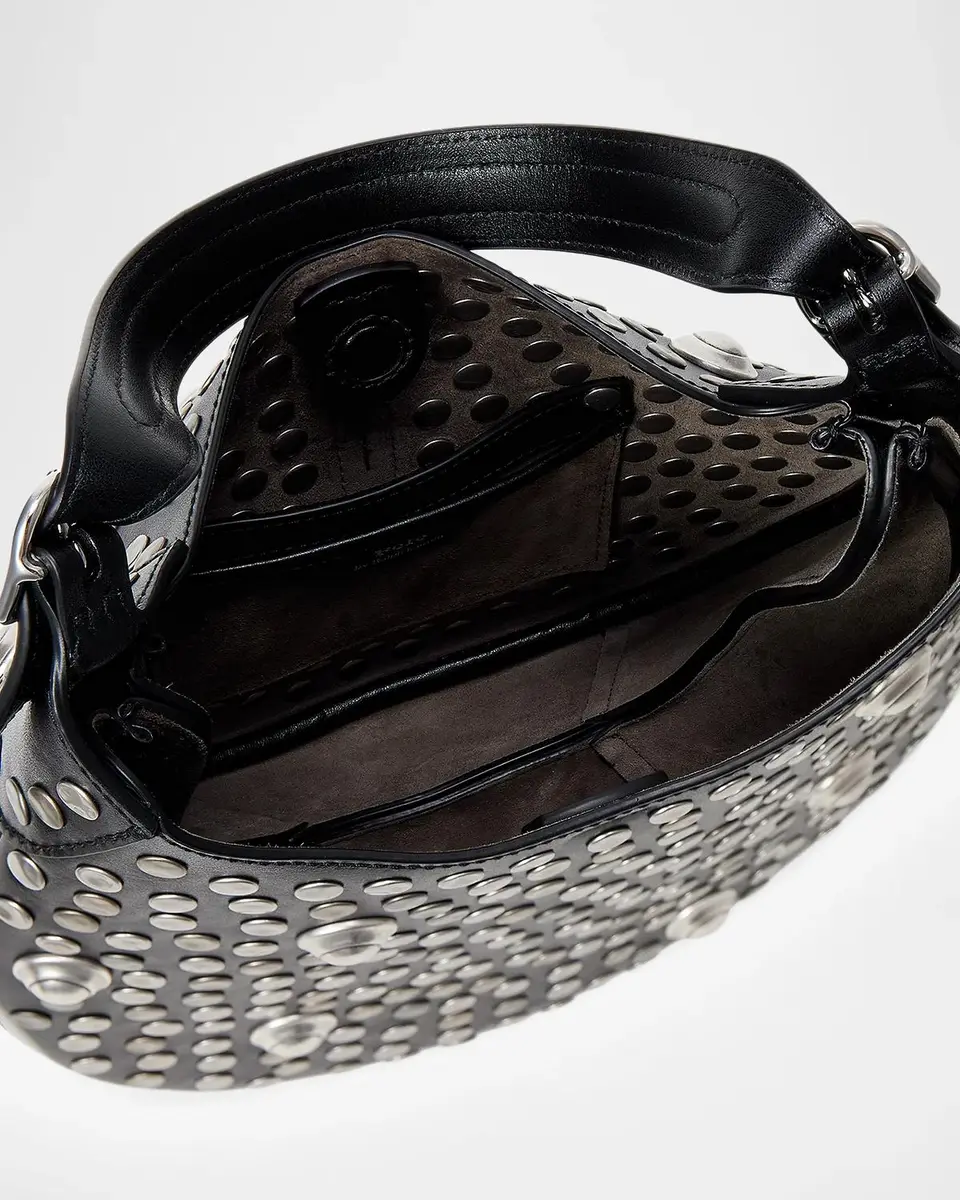 Polo Ralph Lauren Studded Leather Saddle Bag | Thumbnail 4