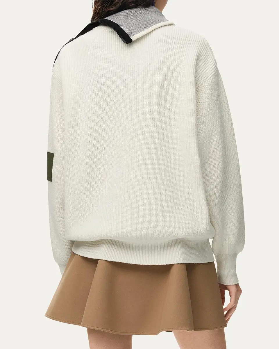 Loewe Cotton Zip-Front Sweater | Thumbnail 3