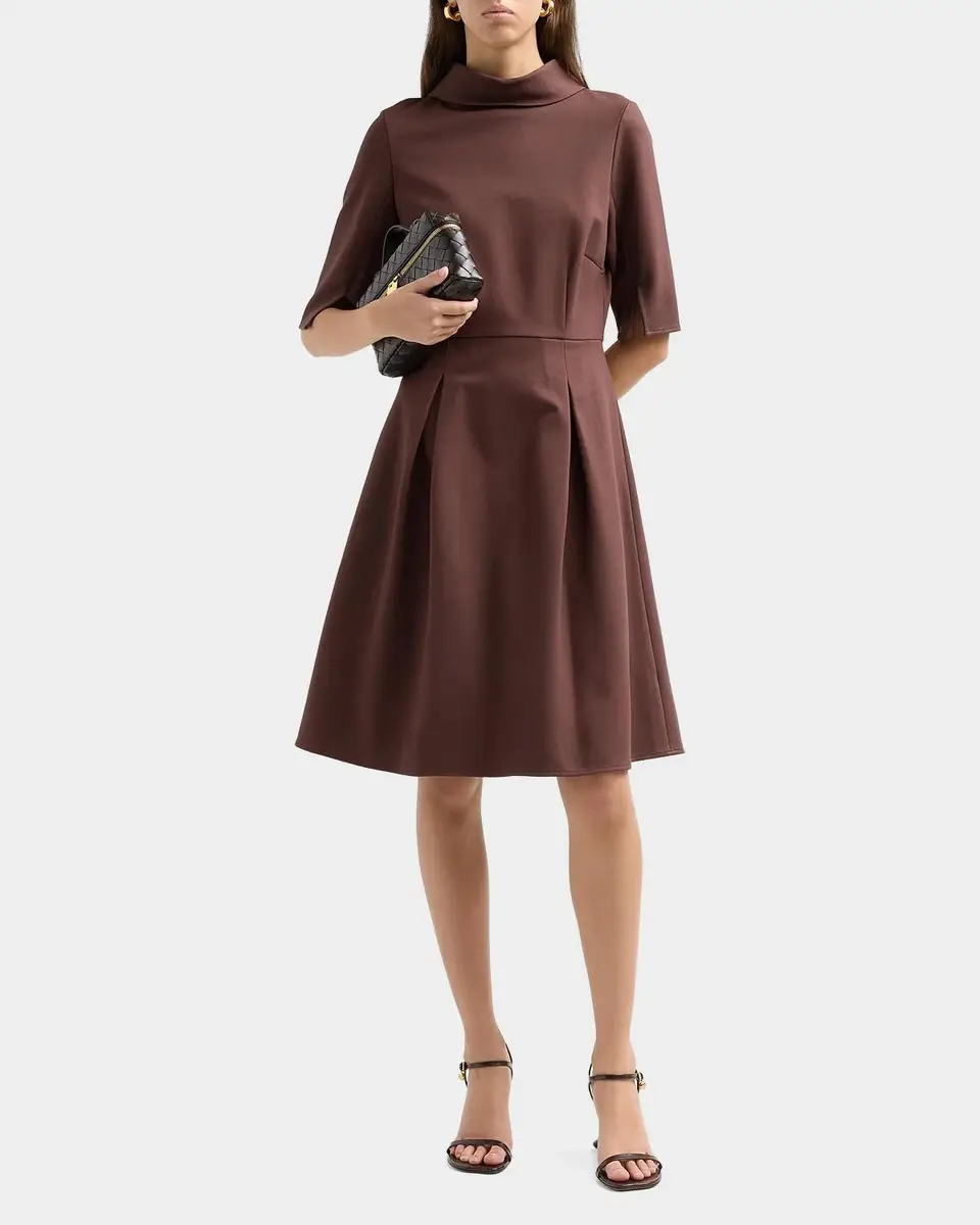Misook Pleated Stretch Knee-Length Dress | Thumbnail 2 Misook Pleated Stretch Knee-Length Dress | Thumbnail 2