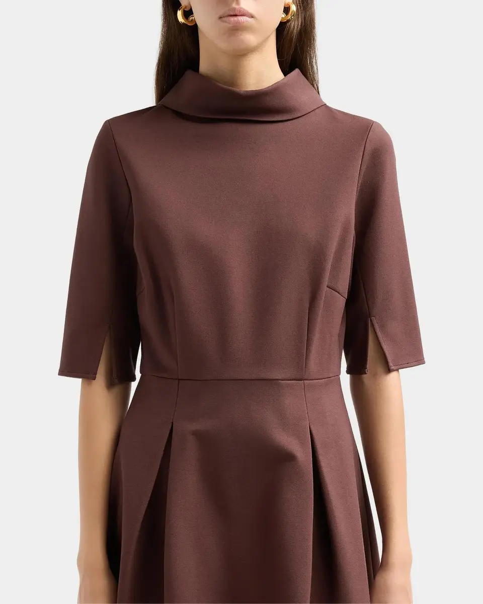 Misook Pleated Stretch Knee-Length Dress | Thumbnail 5 Misook Pleated Stretch Knee-Length Dress | Thumbnail 5