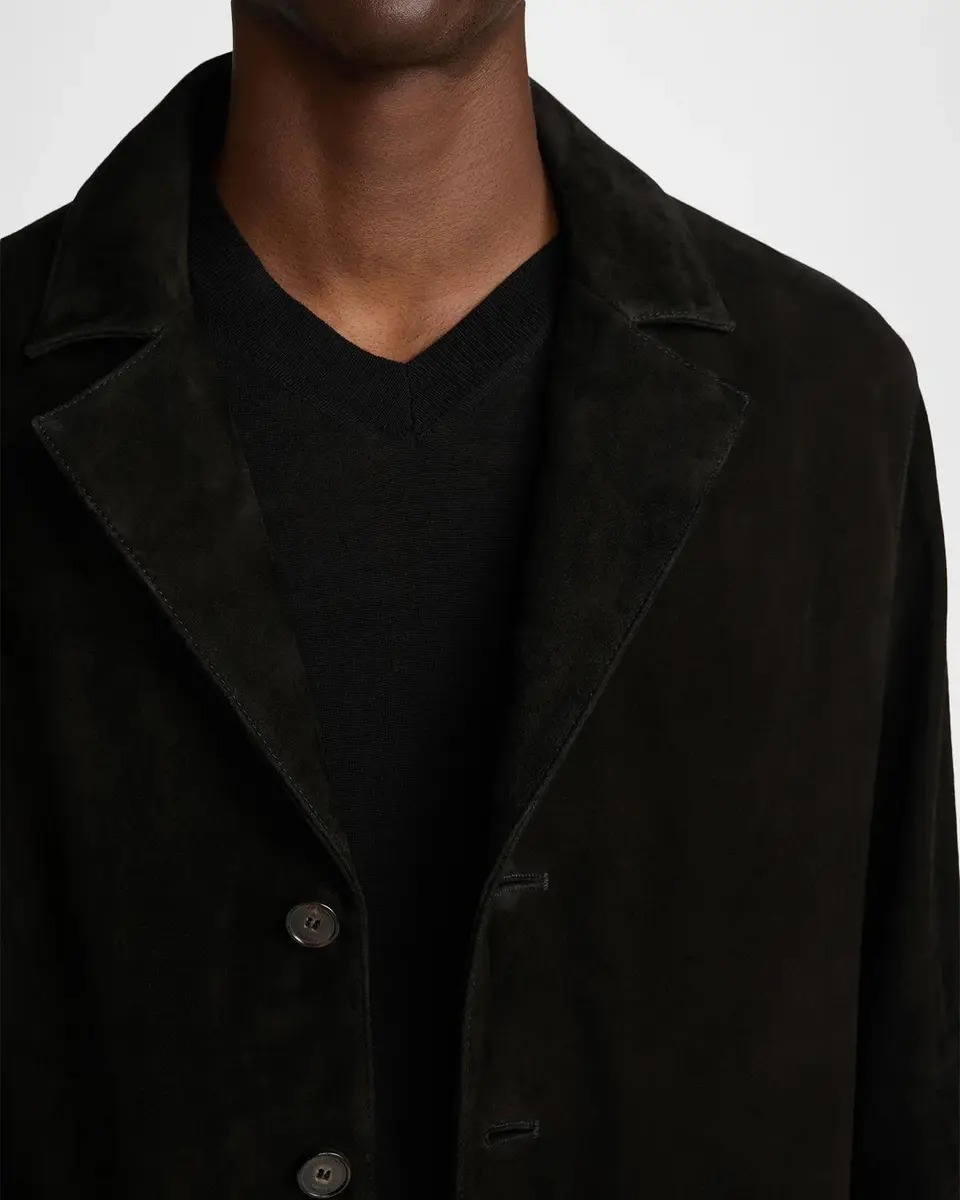 Frame Men's Suede Single-Breasted Blazer | Thumbnail 5 Frame Men's Suede Single-Breasted Blazer | Thumbnail 5