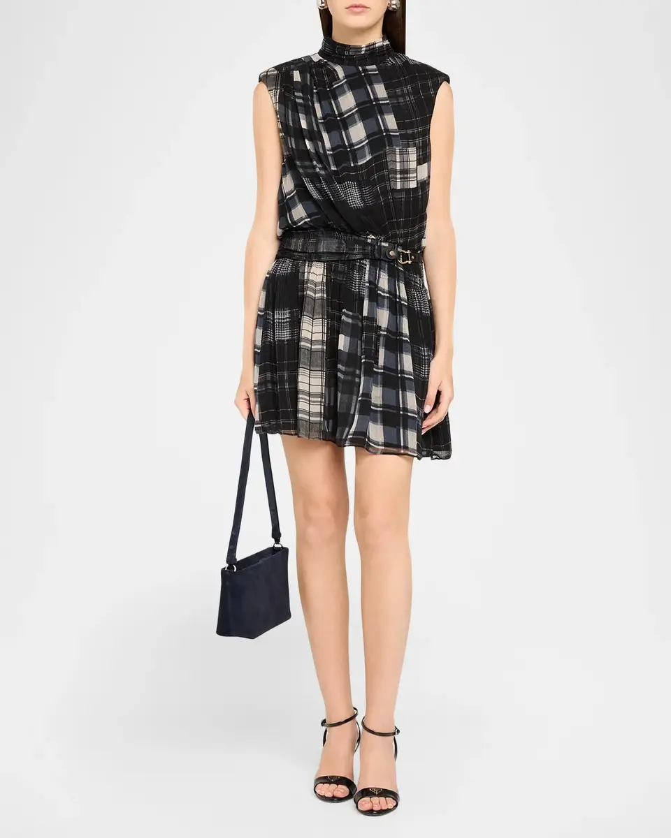 Ramy Brook Leah Plaid Mini Dress | Thumbnail 2 Ramy Brook Leah Plaid Mini Dress | Thumbnail 2