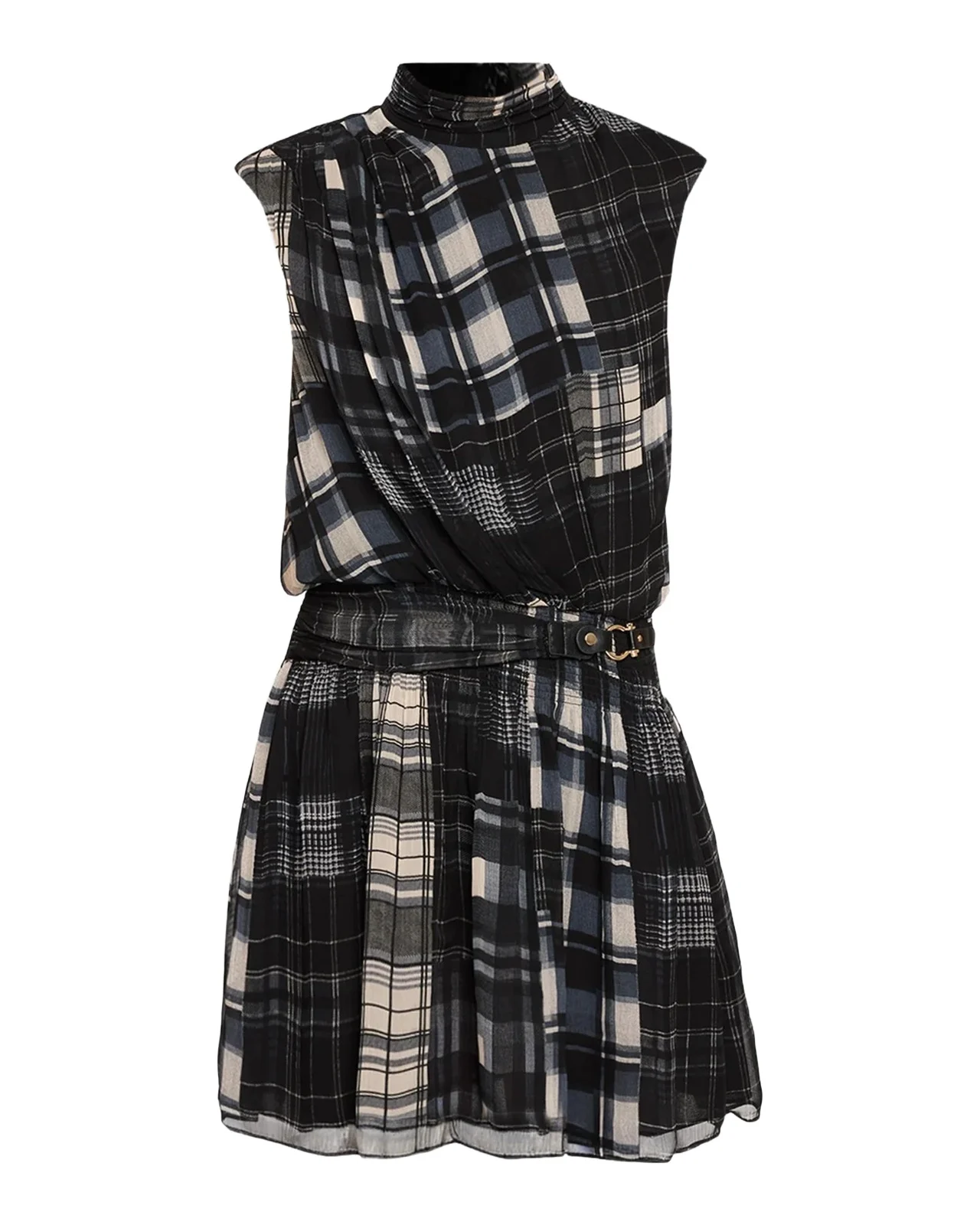 Leah Plaid Mini Dress