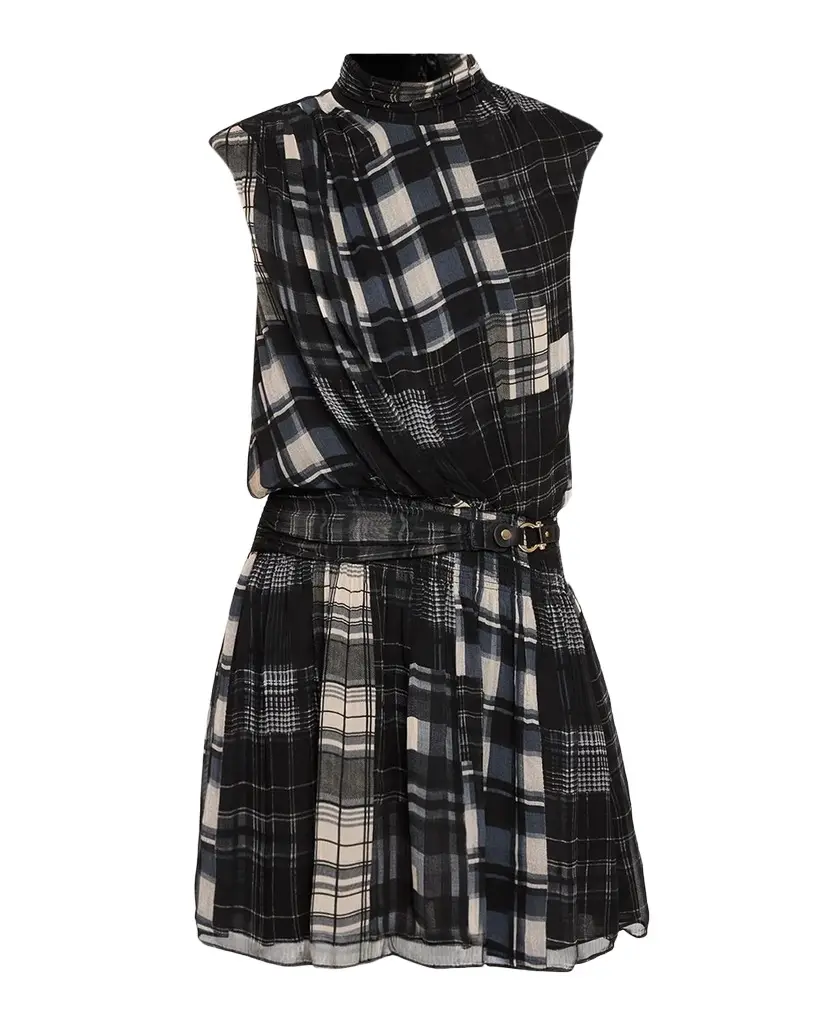 Ramy Brook Leah Plaid Mini Dress
