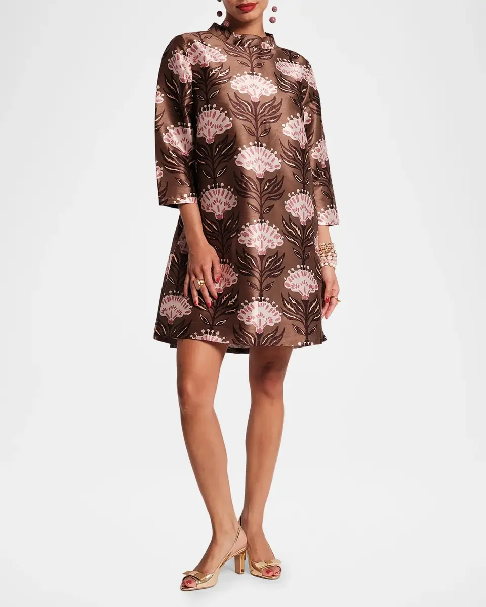 Frances Valentine Diplomat Floral-Print Mini Shift Dress | Thumbnail 2