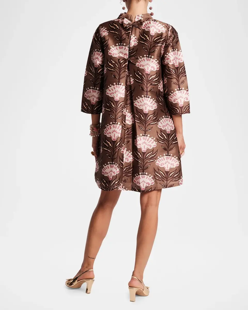 Frances Valentine Diplomat Floral-Print Mini Shift Dress | Thumbnail 3