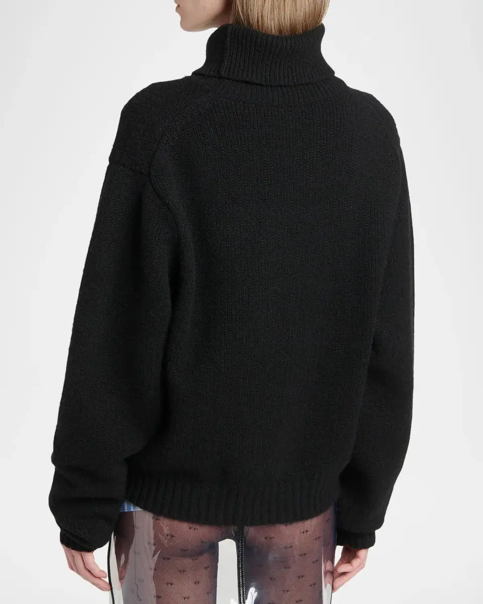 TOM FORD Boutique Wool-Cashmere-Mohair Chunky Knit Turtleneck Sweater | Thumbnail 3 TOM FORD Boutique Wool-Cashmere-Mohair Chunky Knit Turtleneck Sweater | Thumbnail 3