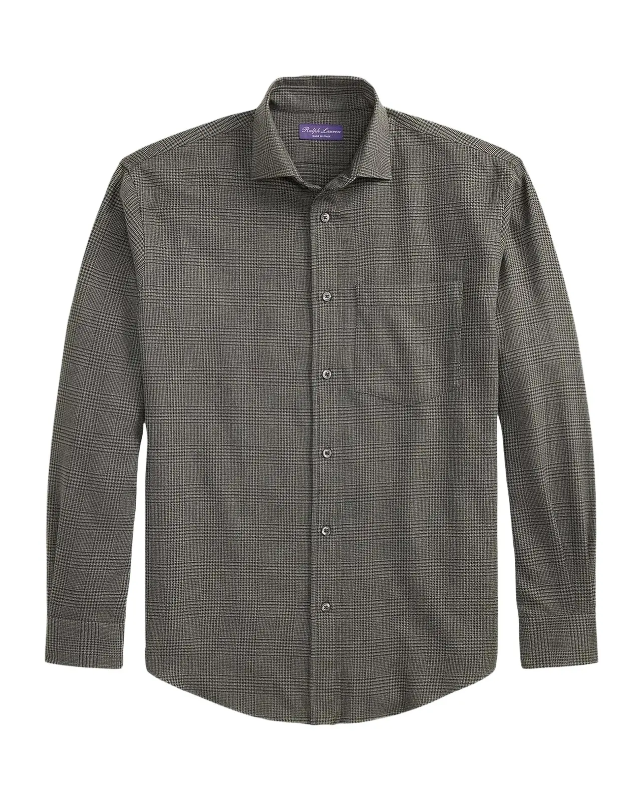 Ralph Lauren Purple Label Men's Glen Check Flannel Button-Down Shirt