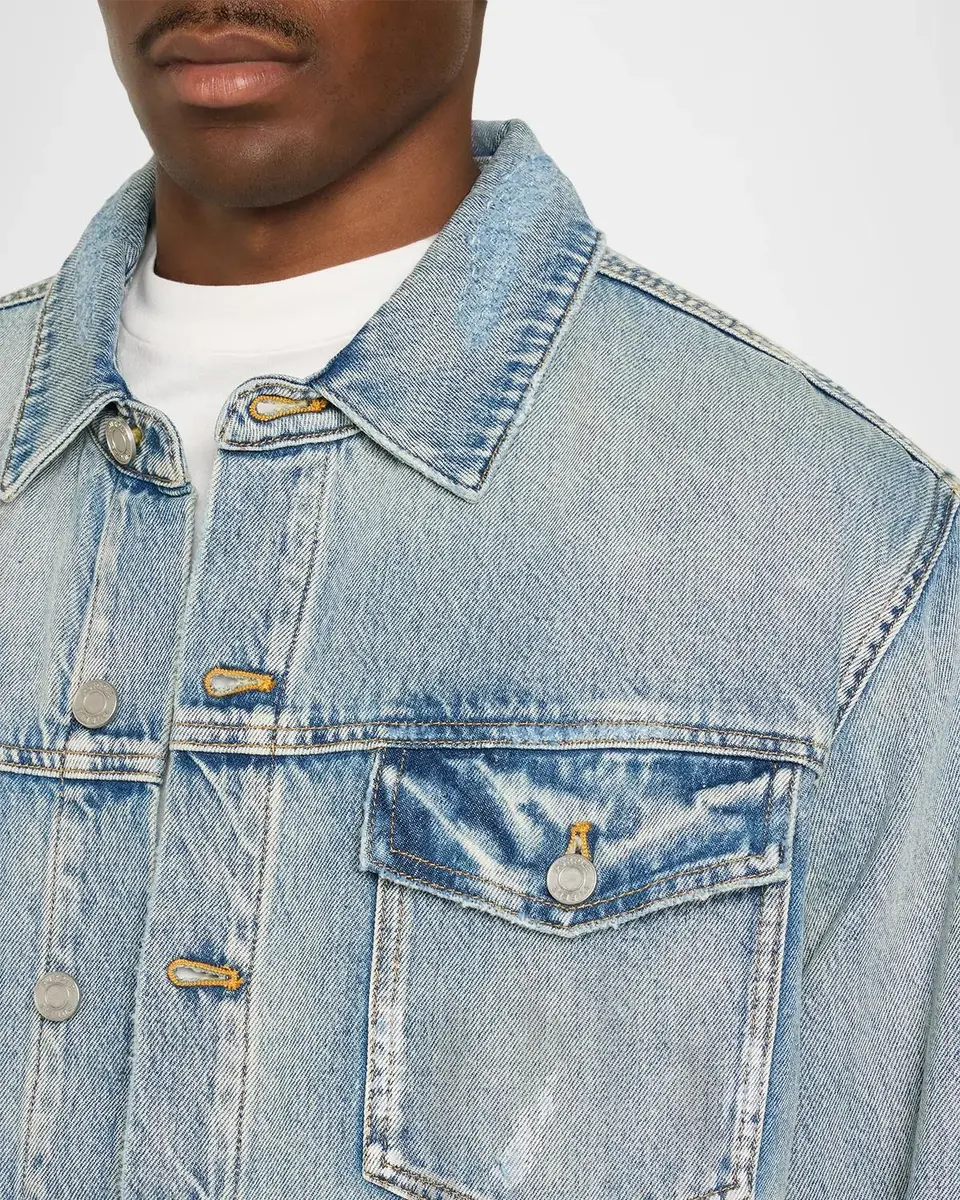 PURPLE Distressed Denim Jacket | Thumbnail 5