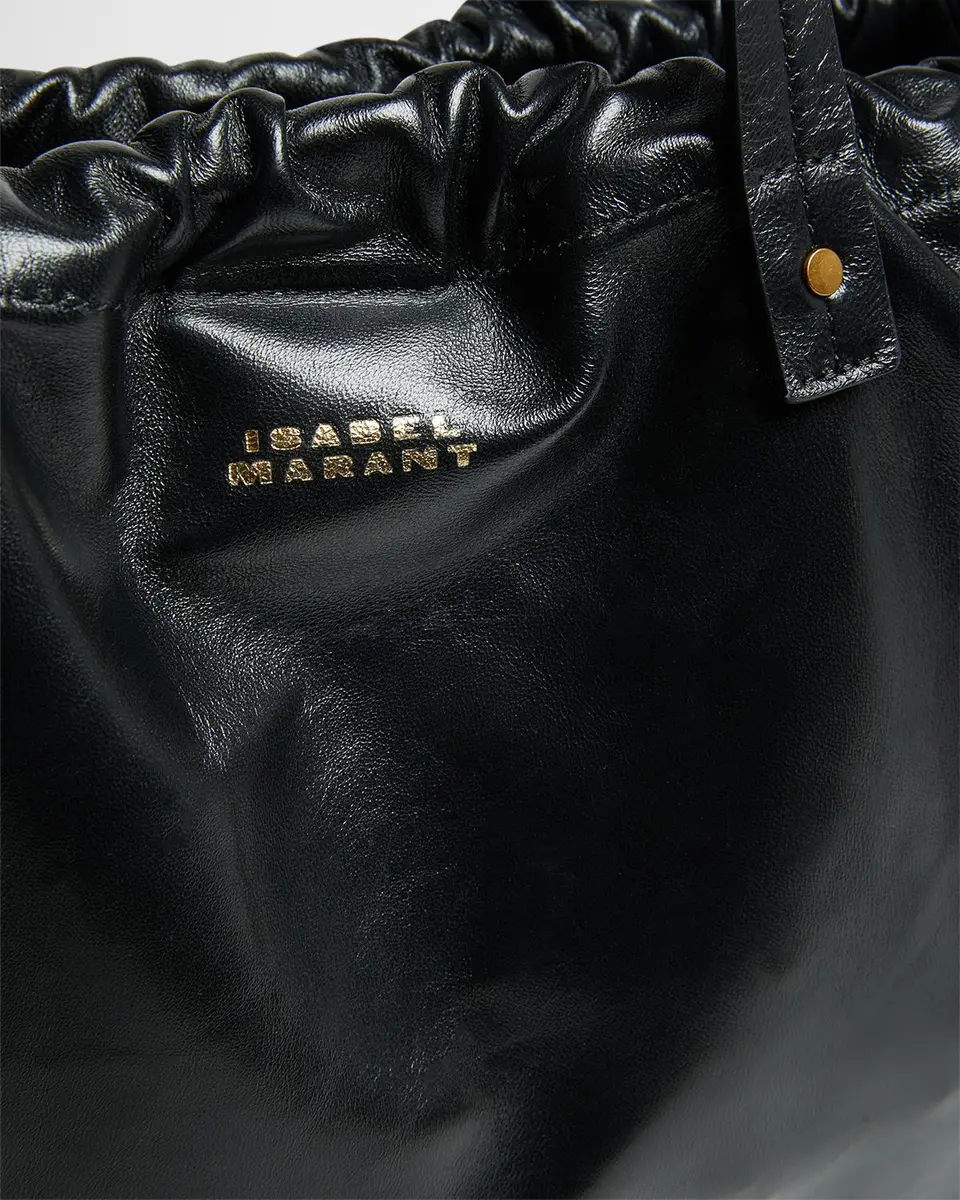 Isabel Marant Silven East-West Drawstring Leather Shoulder Bag | Thumbnail 6 Isabel Marant Silven East-West Drawstring Leather Shoulder Bag | Thumbnail 6