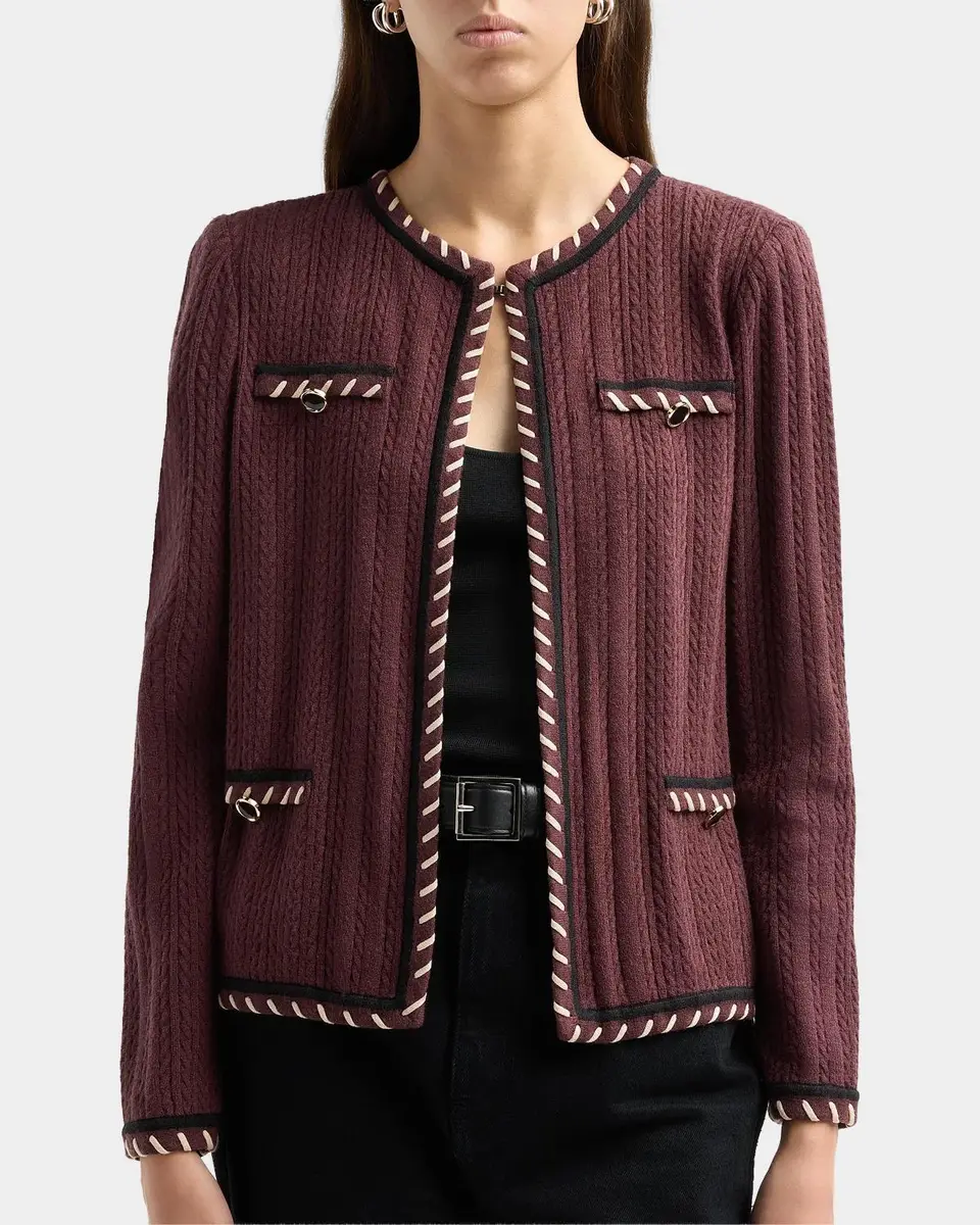 Misook Cable-Knit Jacket | Thumbnail 5
