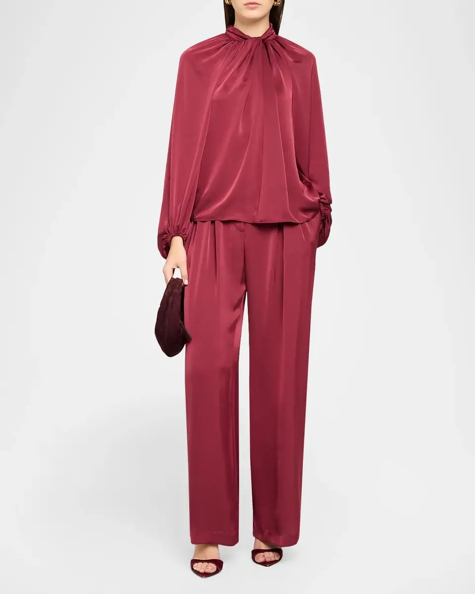 Ramy Brook Oscar Pleated Wide-Leg Pants | Thumbnail 2 Ramy Brook Oscar Pleated Wide-Leg Pants | Thumbnail 2