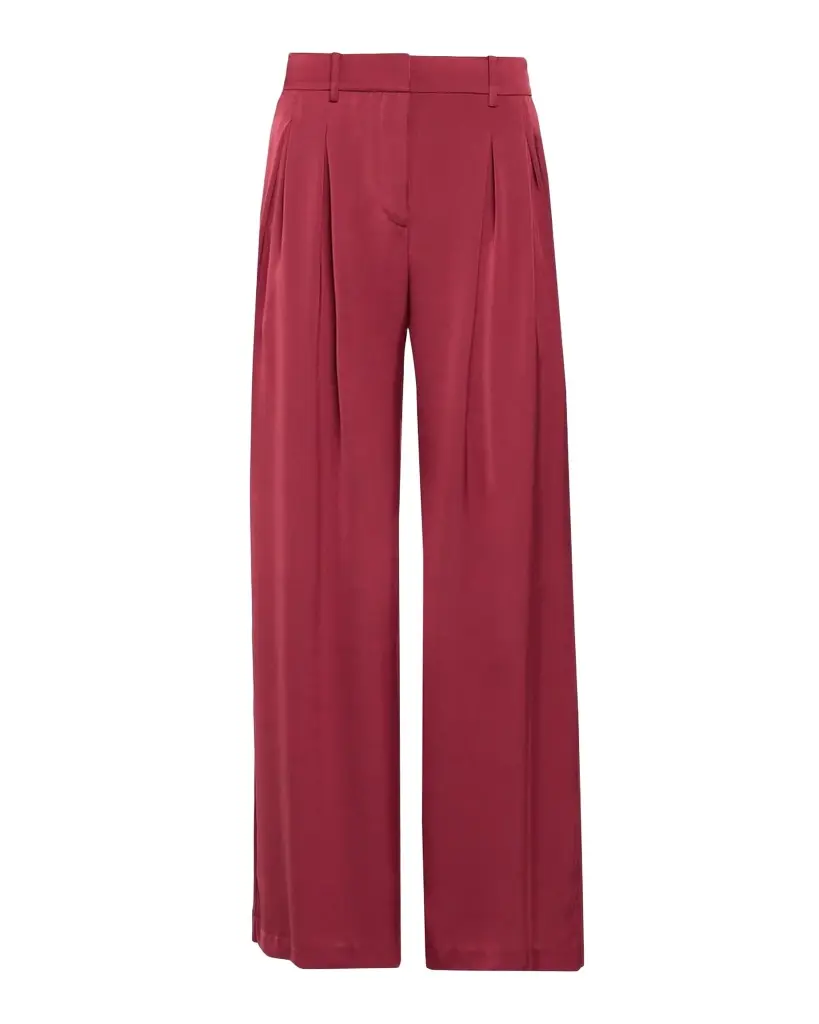 Ramy Brook Oscar Pleated Wide-Leg Pants