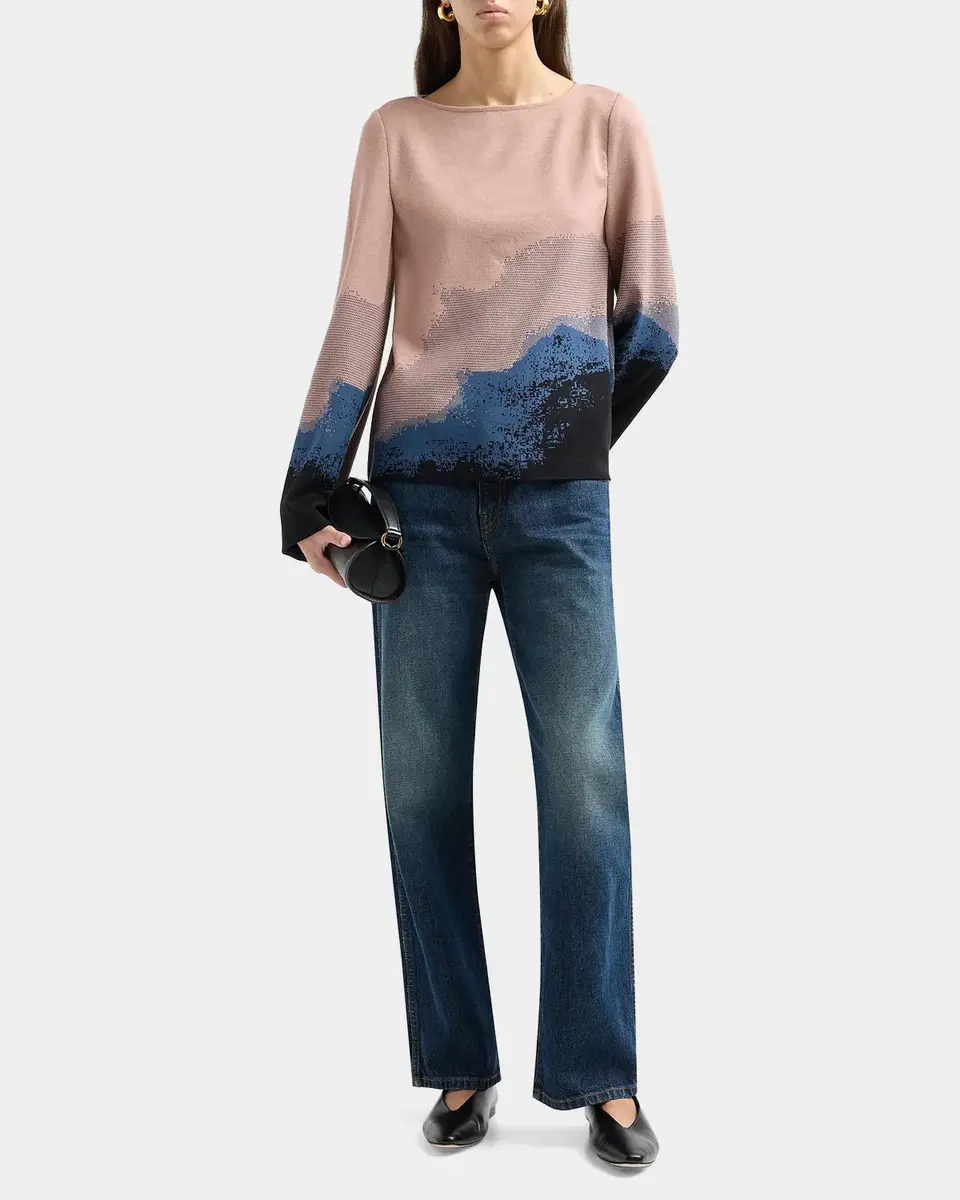 Misook Abstract Boatneck Tunic | Thumbnail 2