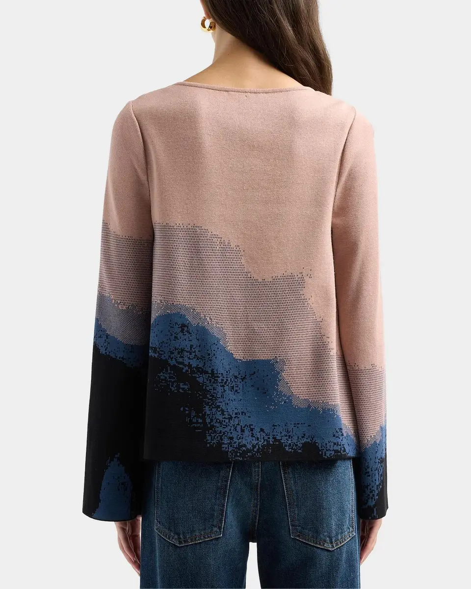 Misook Abstract Boatneck Tunic | Thumbnail 3