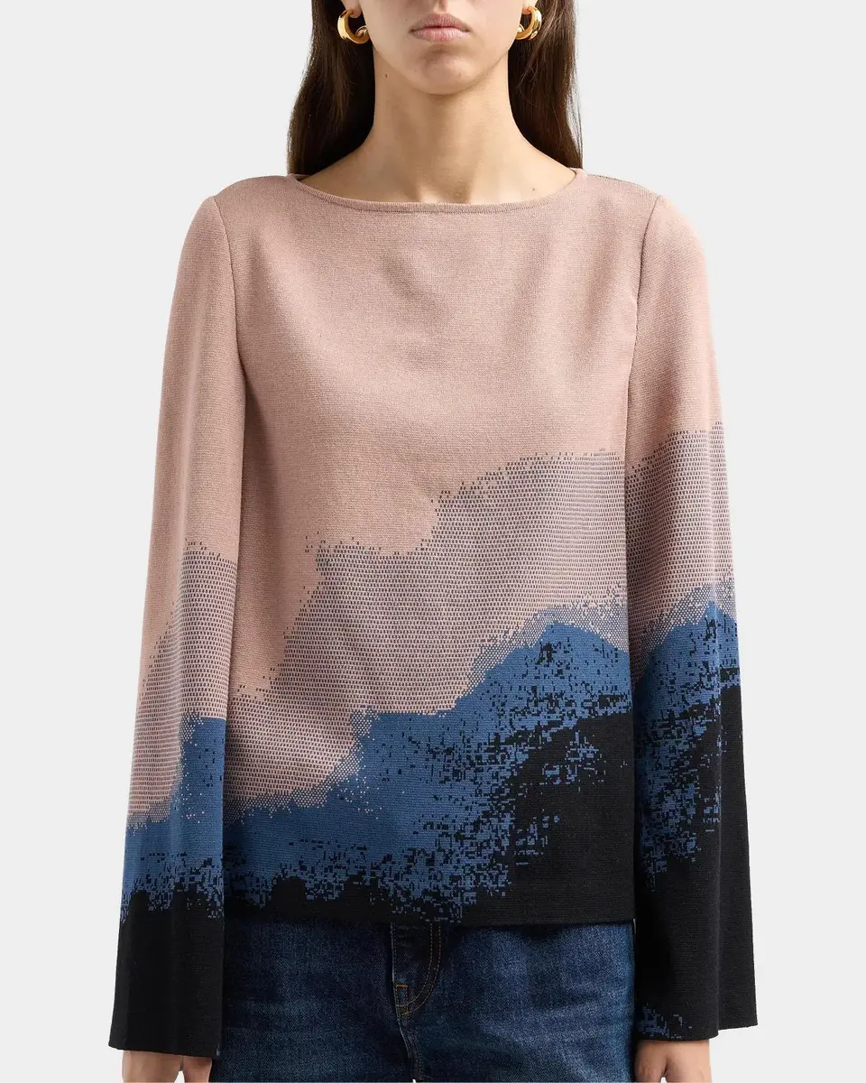 Misook Abstract Boatneck Tunic | Thumbnail 5