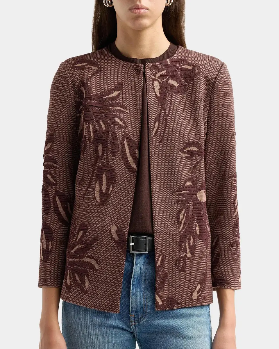 Misook Floral Jacquard Jacket | Thumbnail 5 Misook Floral Jacquard Jacket | Thumbnail 5