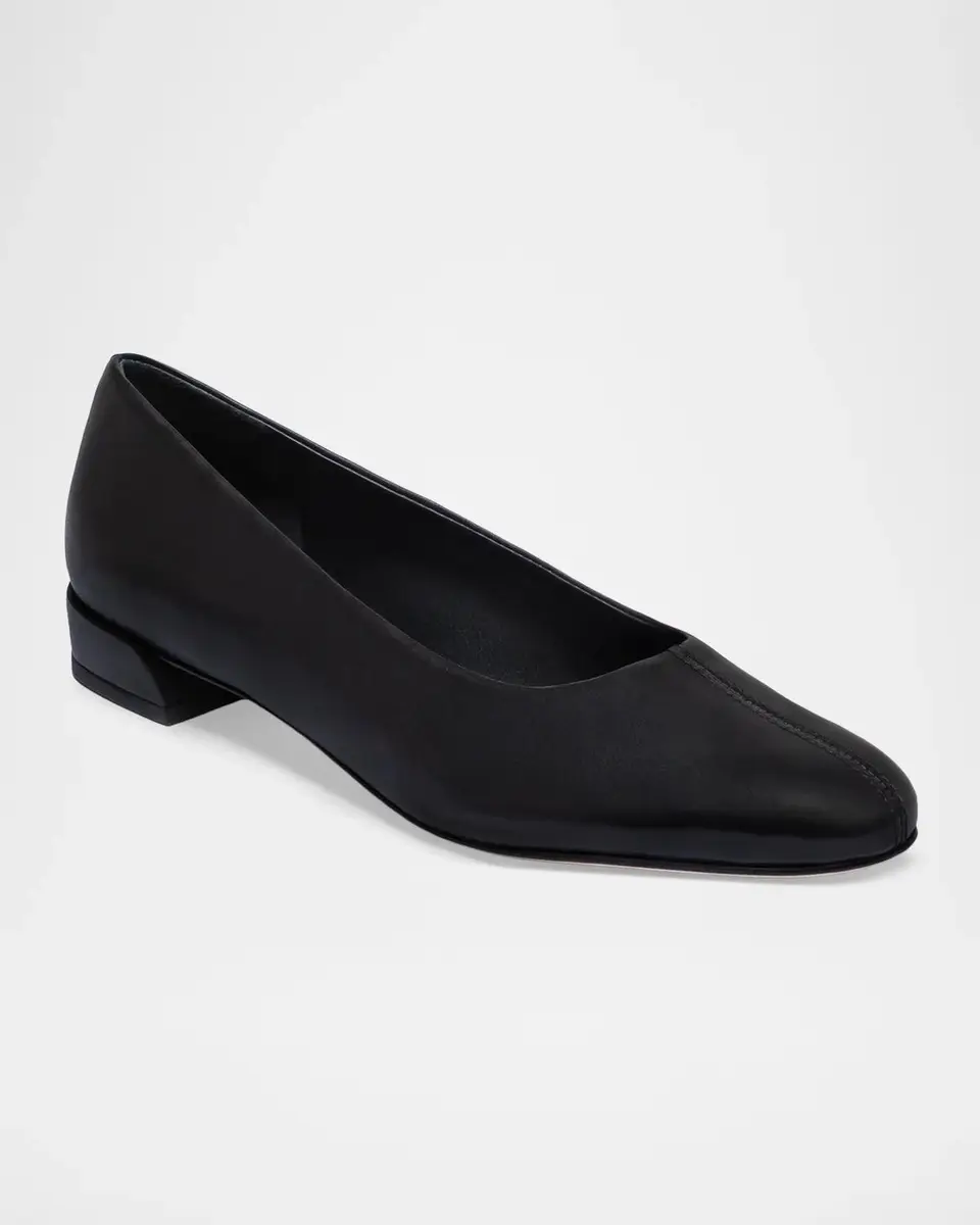 Bernardo 55mm Nero Leather Pumps | Thumbnail 3