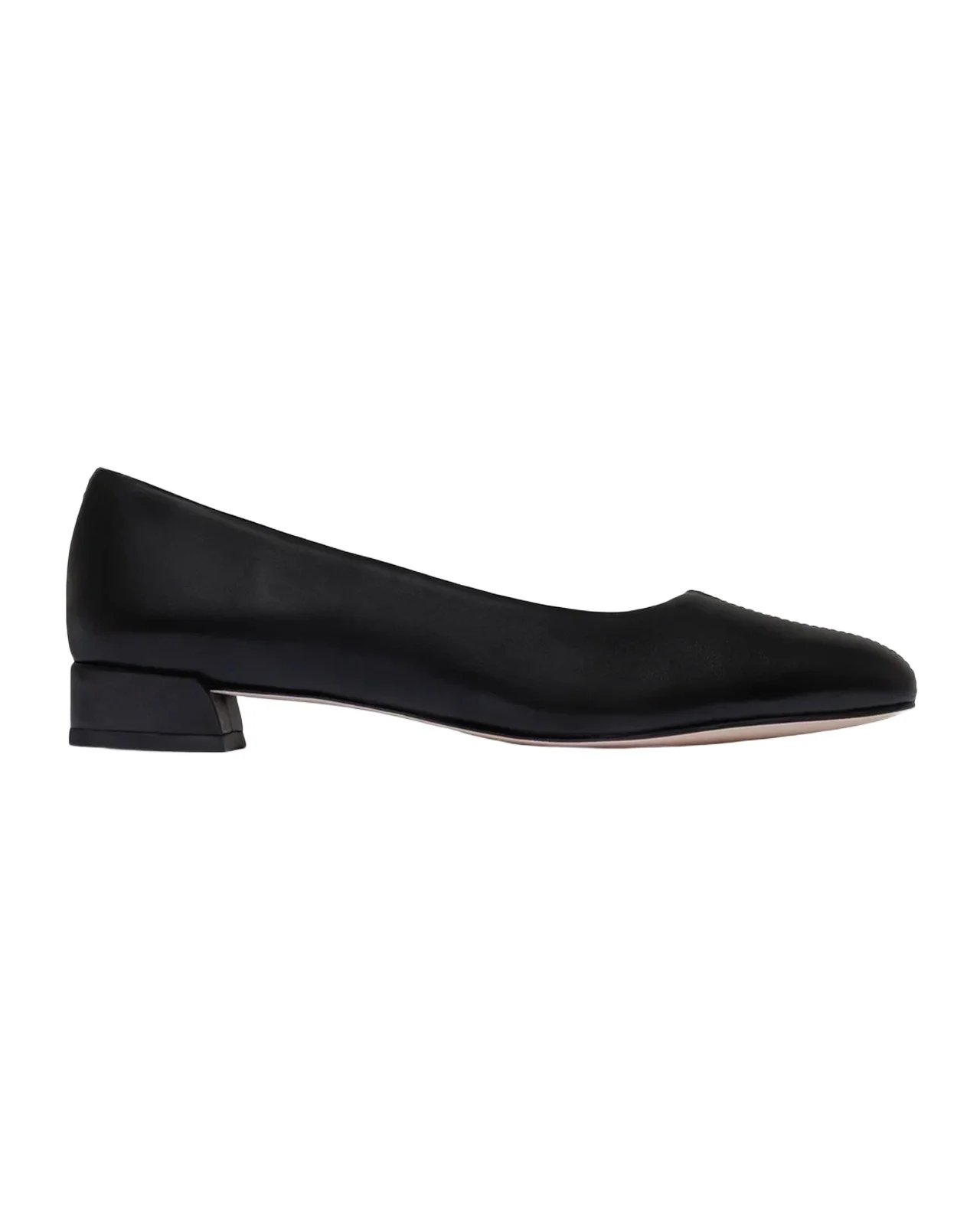 55mm Nero Leather Pumps