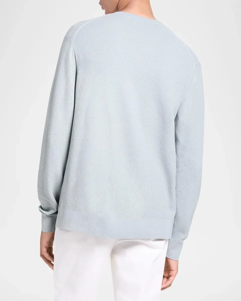 Theory Men's Riland Jacquard Crewneck Sweater | Thumbnail 3
