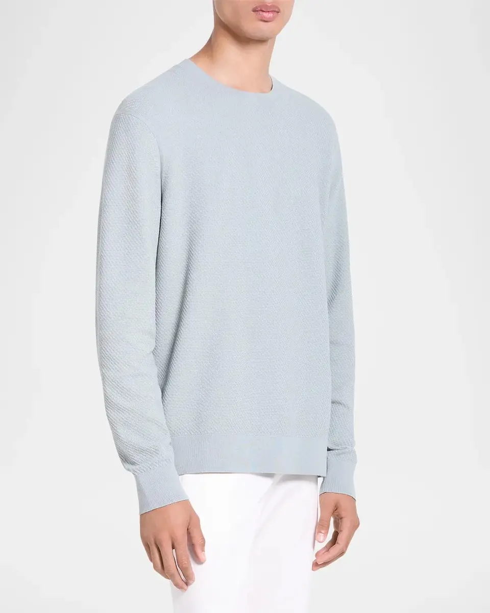 Theory Men's Riland Jacquard Crewneck Sweater | Thumbnail 6